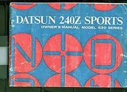 1972 Datsun 240Z Owner's Manual