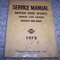 1972 Datsun 240Z Sports Model S30 Series Chassis & Body Service Manual