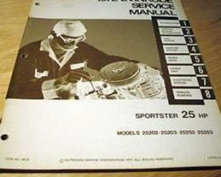 1972 Evinrude 25 HP Models Service Manual
