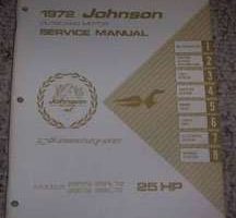 1972 Johnson 25 HP Outboard Motor Service Manual