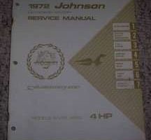 1972 Johnson 4 HP Outboard Motor Service Manual