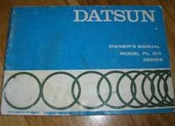 1972 Datsun 510 Owner's Manual