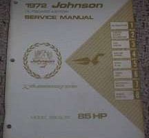 1972 Johnson 85 HP Outboard Motor Service Manual