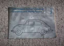 1972 Volkswagen Beetle Owner's Manual