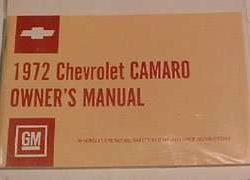 1972 Chevrolet Camaro Owner's Manual