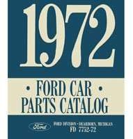 1972 Ford Mustang Parts Catalog