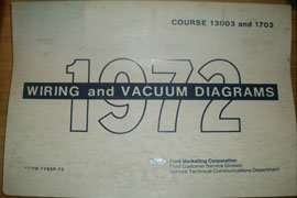 1972 Ford Ranchero Large Format Electrical Wiring Diagrams Manual
