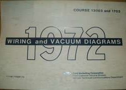 1972 Ford Maverick Large Format Electrical Wiring Diagrams Manual