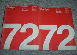 1972 Dodge Coronet Service Manual