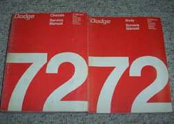 1972 Dodge Challenger Service Manual