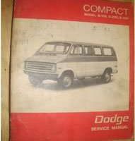 1972 Dodge Compact Models B100-B300 Service Manual