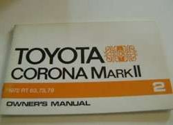 1972 Toyota Corona Mark II Owner's Manual