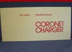 1972 Dodge Coronet & Charger Owner's Manual