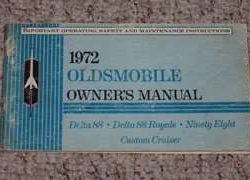 1972 Oldsmobile Custom Cruiser Owner's Manual