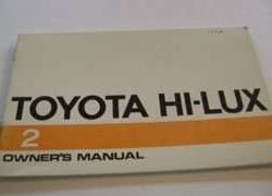 1972 Toyota Hi-Lux Owner's Manual