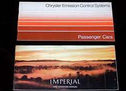 1972 Chrysler Imperial Owner's Manual