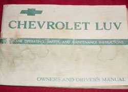 1972 Chevrolet LUV Owner's Manual