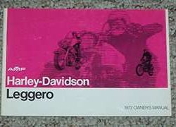 1972 Harley Davidson Leggero Owner's Manual