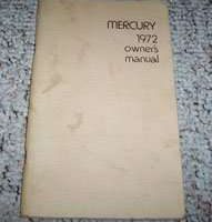 1972 Mercury Monterey & Marquis Owner's Manual