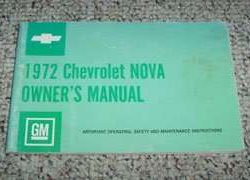 1972 Chevrolet Nova Owner's Manual