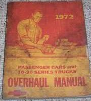 1972 Chevrolet El Camino Overhaul Service Manual