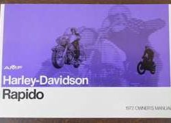 1972 Harley Davidson Rapido Owner's Manual