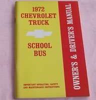 1972 Chevrolet School Bus Owner's Manual