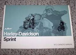 1972 Harley Davidson Sprint Owner's Manual