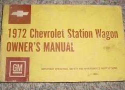 1972 Chevrolet Nomad Station Wagon Owner's Manual
