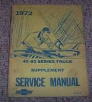 1972 Chevrolet Truck 40-60 Series Service Manual Supplement