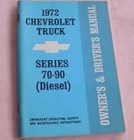 1972 Chevrolet Truck 70-90 Series Diesel Owner's Manual