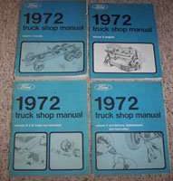 1972 Ford F-100 Truck Shop Service Repair Manual