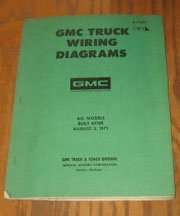 1972 GMC Truck, Jimmy & Suburban Wiring Diagram Manual