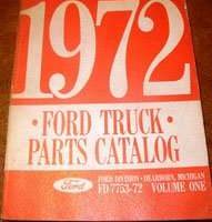 1972 Ford F-Series Trucks Parts Catalog