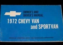 1972 Chevrolet Van & Sportvan Owner's Manual