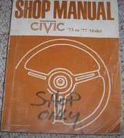 1977 Honda Civic Shop Service Manual