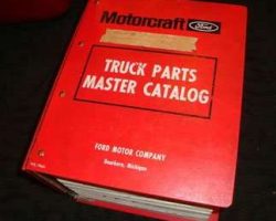1973 Ford Bronco Light Truck Master Parts Catalog Illustrations
