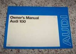 1973 Audi 100 Owner's Manual