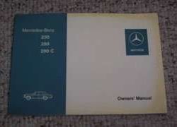 1973 Mercedes Benz 230 Owner's Manual