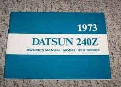 1973 Datsun 240Z Owner's Manual