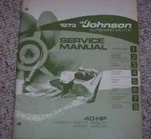 1973 Johnson 40 HP Outboard Motor Service Manual