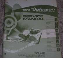 1973 Johnson 50 HP Outboard Motor Shop Service Repair Manual