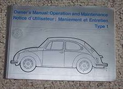 1973 Volkswagen Beetle Owner's Manual