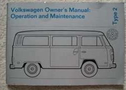 1973 Volkswagen Bus Owner's Manual