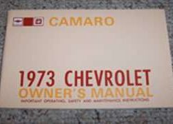 1973 Chevrolet Camaro Owner's Manual