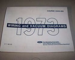 1973 Ford Torino Large Format Electrical Wiring Diagrams Manual