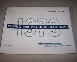 1973 Ford Maverick Large Format Electrical Wiring Diagrams Manual