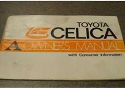 1973 Toyota Celica Owner's Manual