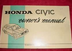 1973 Honda Civic Owner's Manual