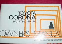 1973 Toyota Corona Owner's Manual
